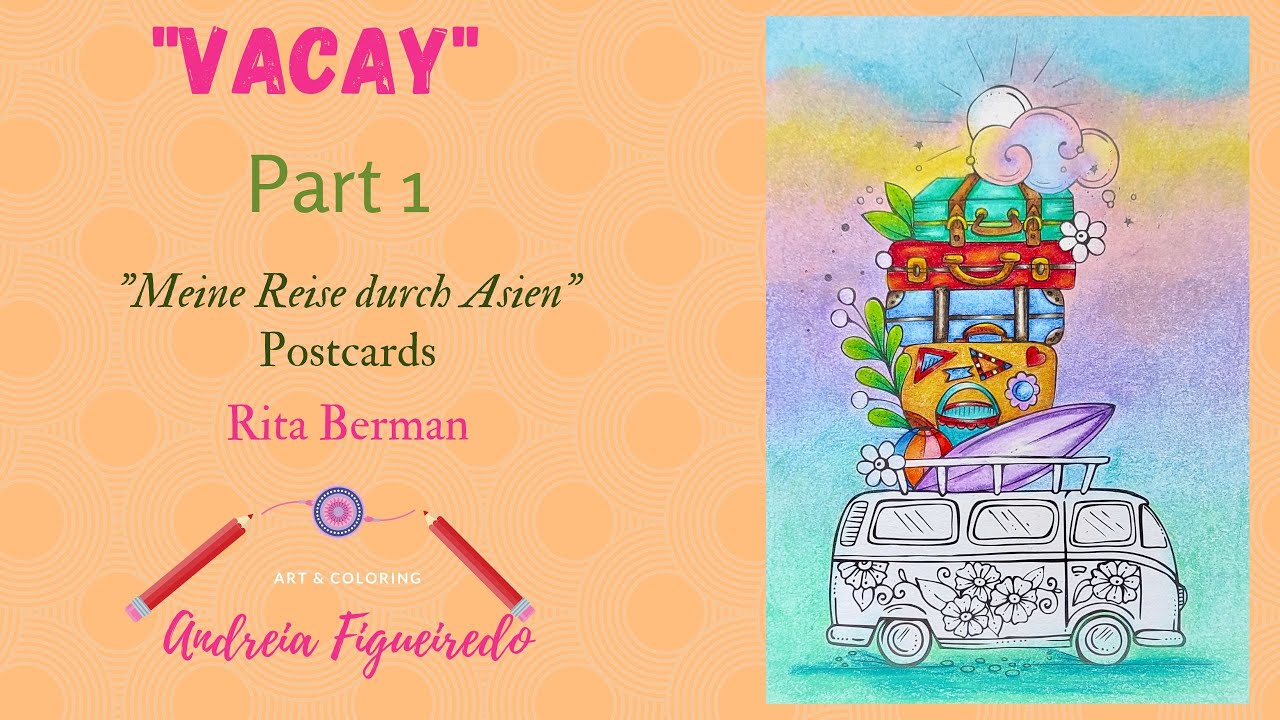 "Vacay" - Part 1 | "Meine reise durch Europa" Poscards - Rita Berman