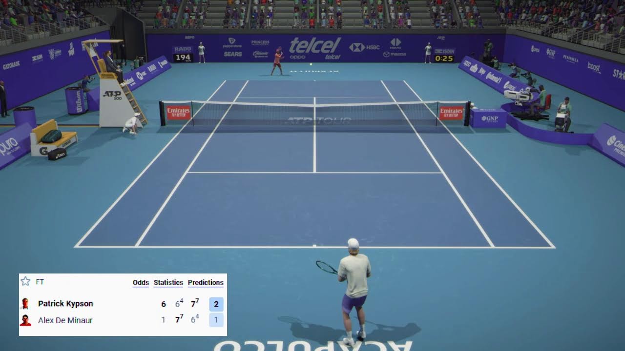 DE MINAUR A VS KYPSON P • ACAPULCO  • LIVE Tennis Gameplay  Scorecard #gameball