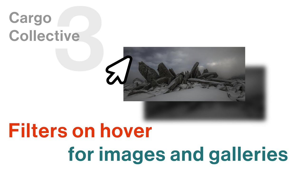 Filters on hover for Images and Image Galleries for Cargo 3
