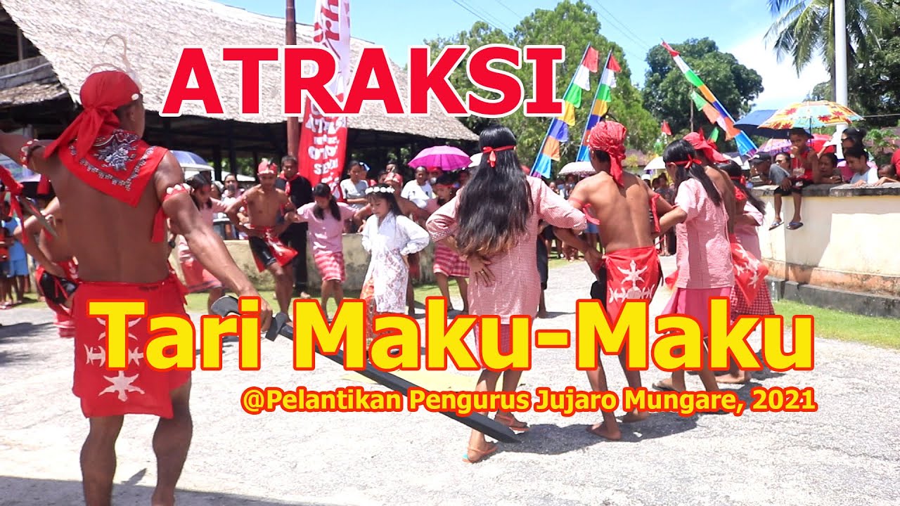 Tarian Maku Maku di Pelantikan Jujaro Mungare Negeri Paperu periode 2021-2026.