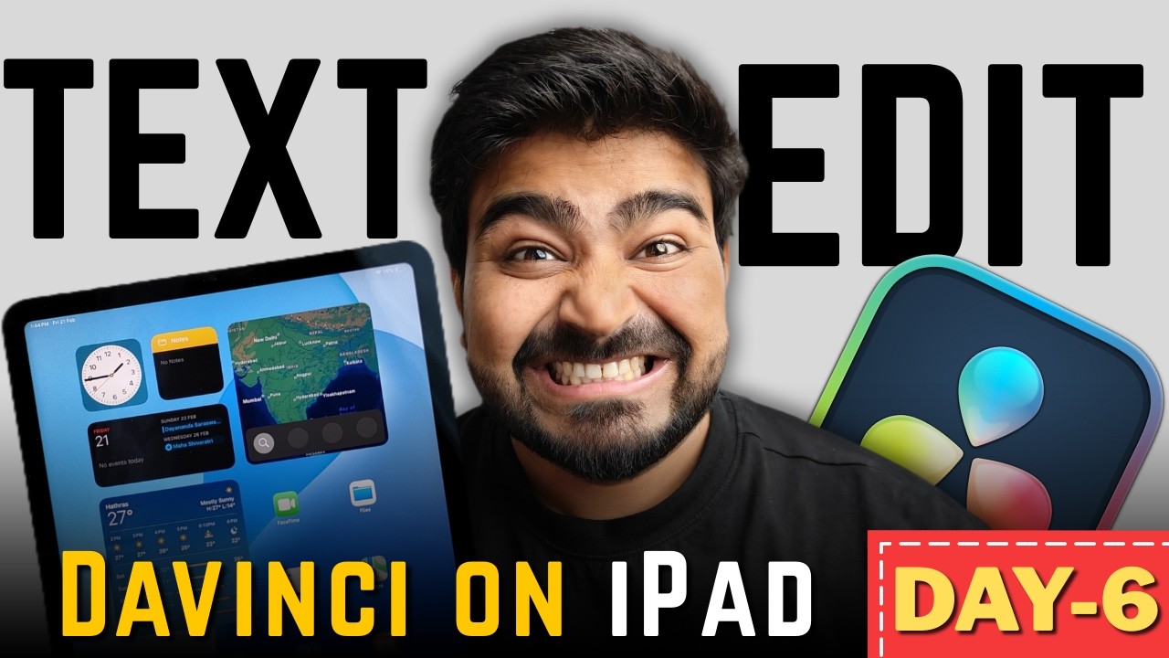 Самые ужасные ошибки при редактировании текста в DaVinci на iPad | День 6
