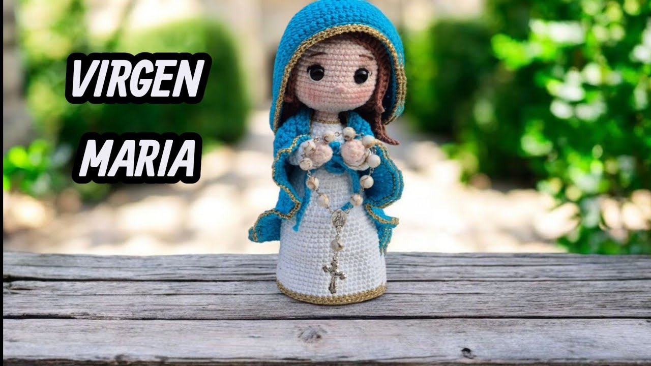 VIRGEN MARIA AMIGURUMI 🧶 Tejida a crochet paso a paso. TUTORIAL.  Primera Parte