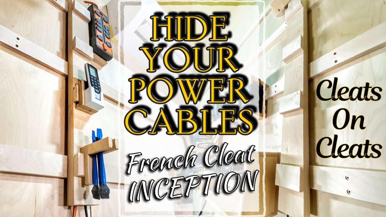 French Cleat INCEPTION | How to Hide Your Power Cables in Style! | A Glimpse Inside How To