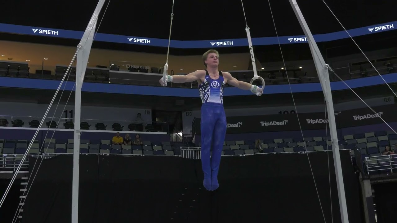 Cooper Gunderson  - Still Rings -  2025 Xfinity U.S. Championships  - Junior Men Day 1