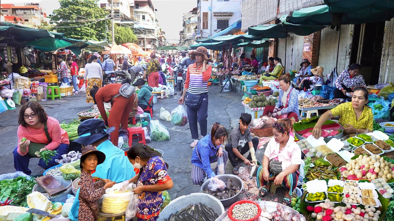 Cambodia's Street Food & Market Food Compilation - City Vs Countryside Street Market Food