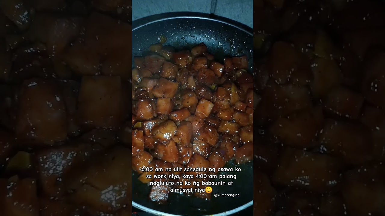 Ham with Sinam-it Souce 🤤 #trending #food #cooking #sinamit #sweetham #todaysmenu #viralvideo