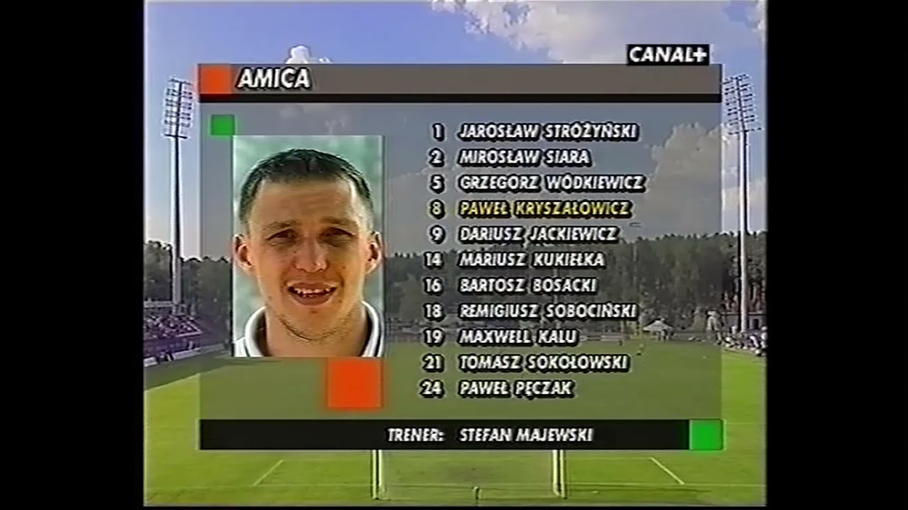 Amica Wronki - Legia Warszawa 1-2, 06.08.1999, 4 kolejka