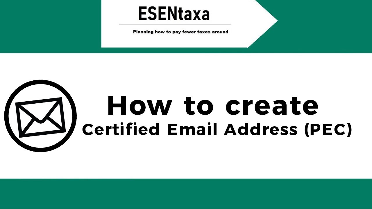 PEC  - How to create a Certified Email Address in Italy | Also as NON-Resident