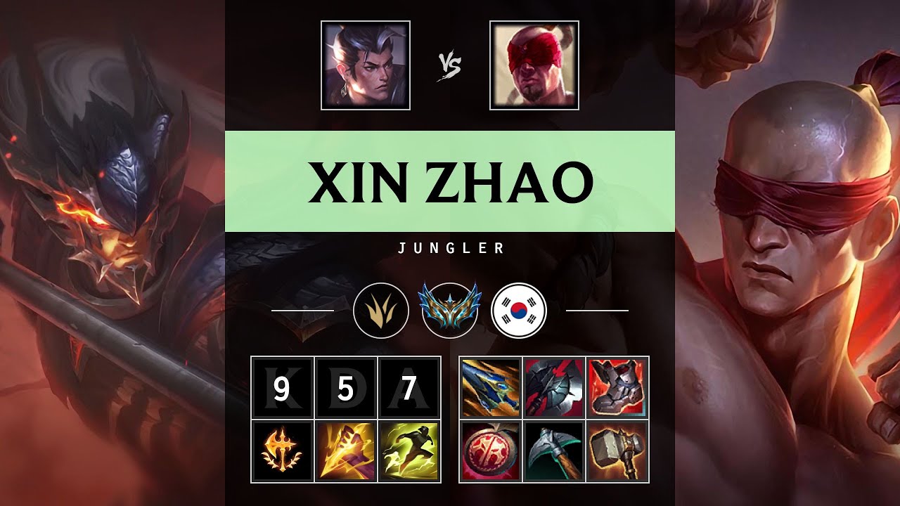 Xin Zhao Jungle vs Lee Sin - KR Challenger Patch 25.21