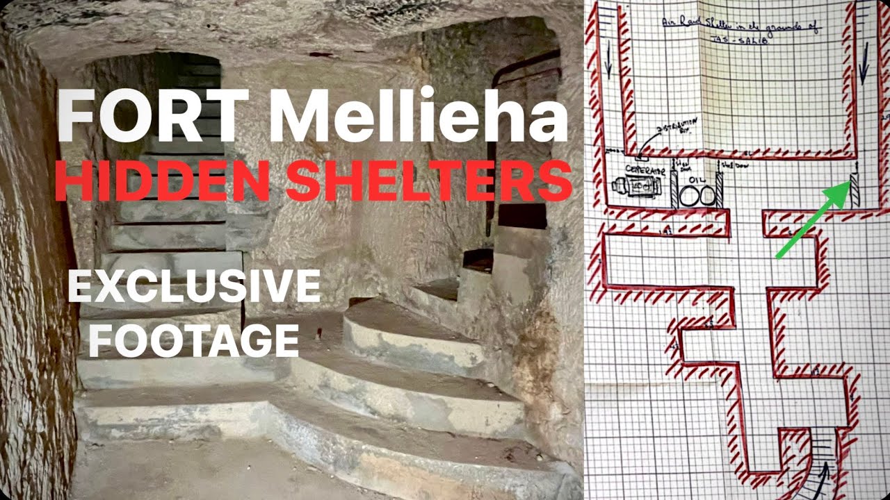 EXCLUSIVE‼️ Fort Mellieha UNIQUE Underground Shelters Footage - Forti tas-Salib - CNG Trekventures