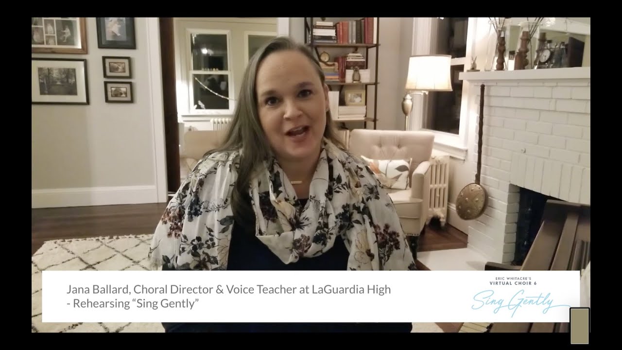 Jana Ballard, Choral Director & Voice Teacher at LaGuardia High – Rehearsing “Sing Gently”