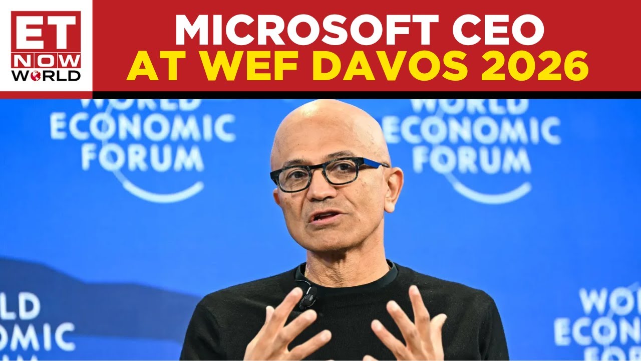 Microsoft CEO Satya Nadella sends rare warning on AI at Davos | WEF Davos 2026 | FULL SPEECH