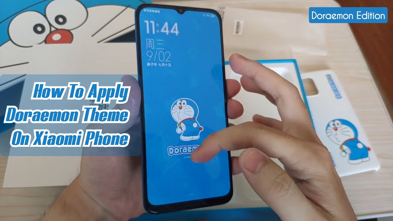 Xiaomi Mi 10 Lite Doraemon Edition - How To Apply Doraemon Theme ( Youth Doremon )
