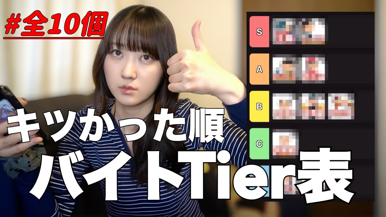 【バイト歴7年】労働なんてのは全部キツいんだけどね🫠
