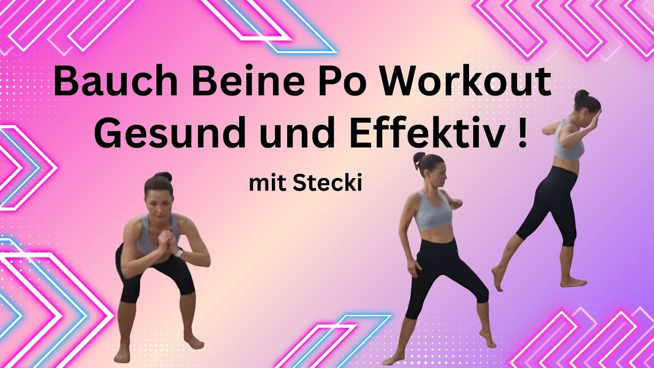 Fit mit Stecki 45+ - Bauch - Beine - Po Workout Level 2 - Mit Challenge