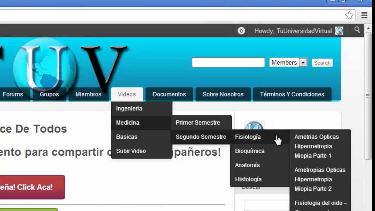 Tu Universidad Virtual - Red Social Educativa