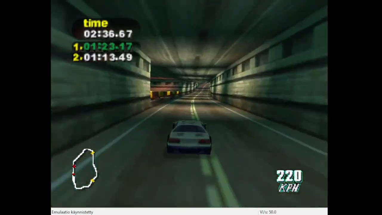 N64, PAL, Emulated, Destruction Derby 64, Time Trial, Terminal Impact, 4:01.27, 1:18.83