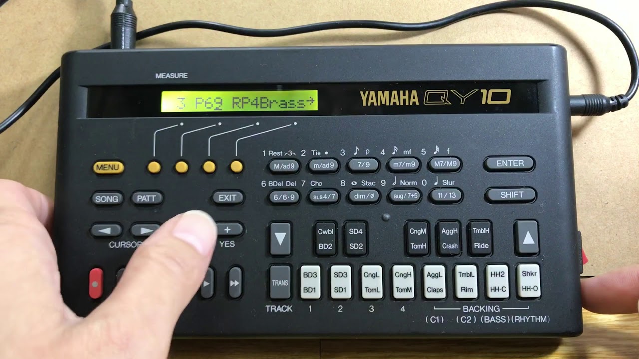 YAMAHA QY10  sound pattern