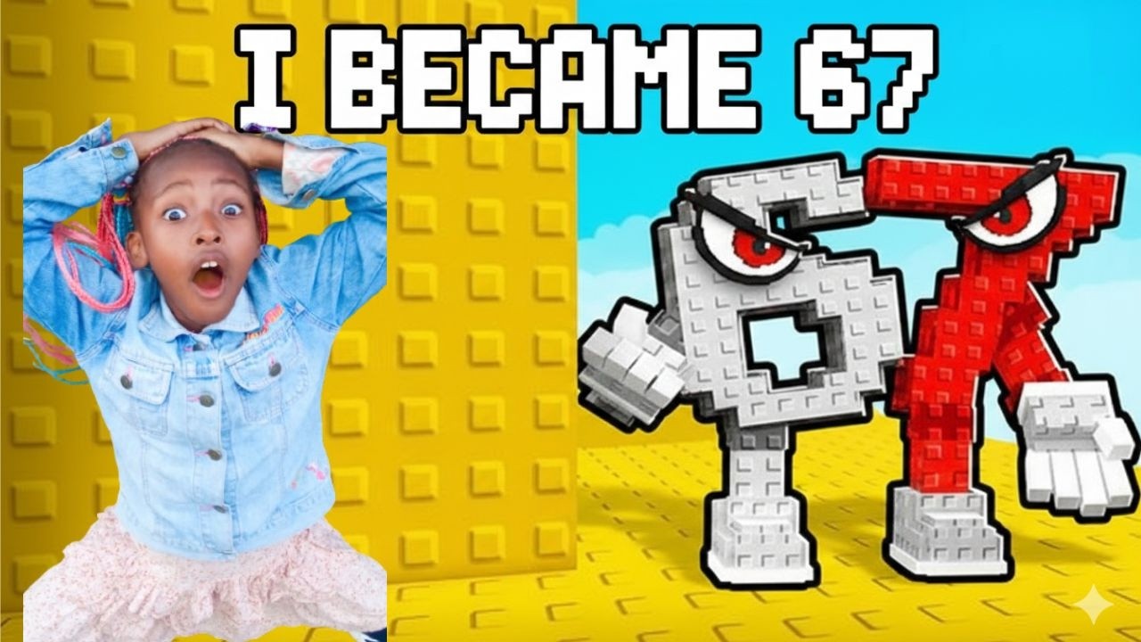 I BECAME 67 IN RUN FROM 67 OBBY IN ROBLOX !