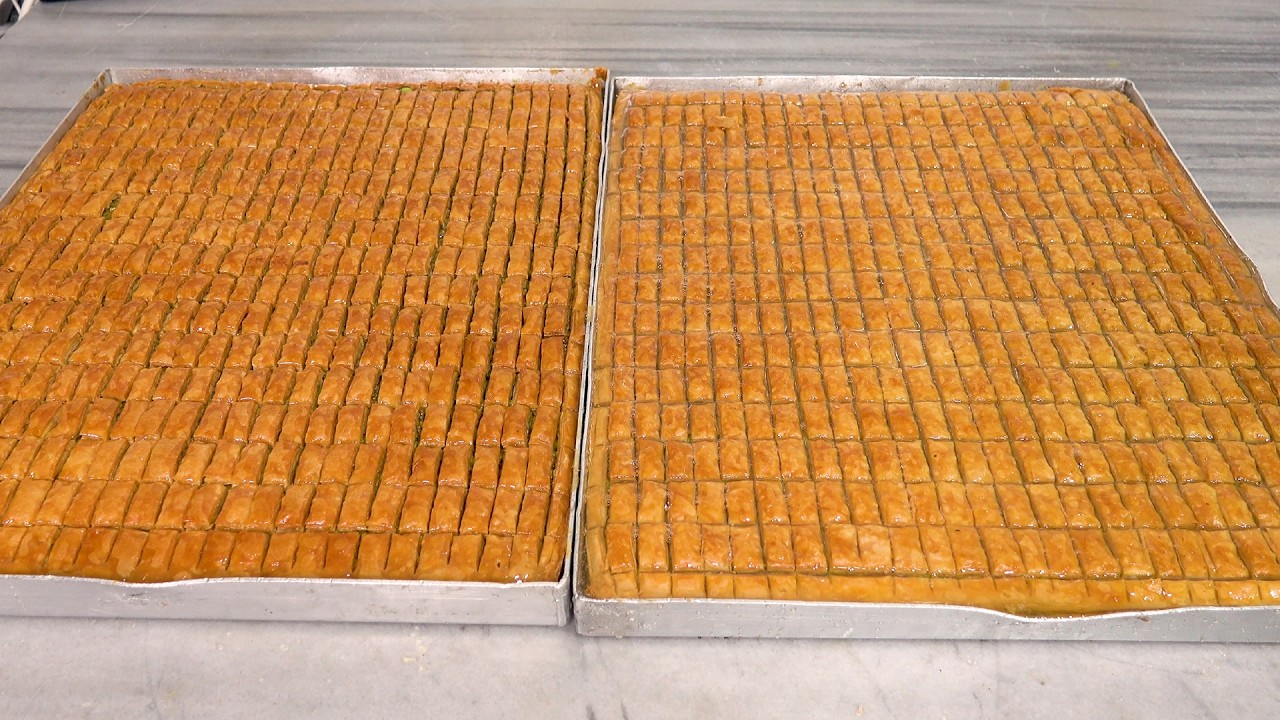 Epic Syrian Baklava – 'Crown of The King' Variety | Syrian Street Food