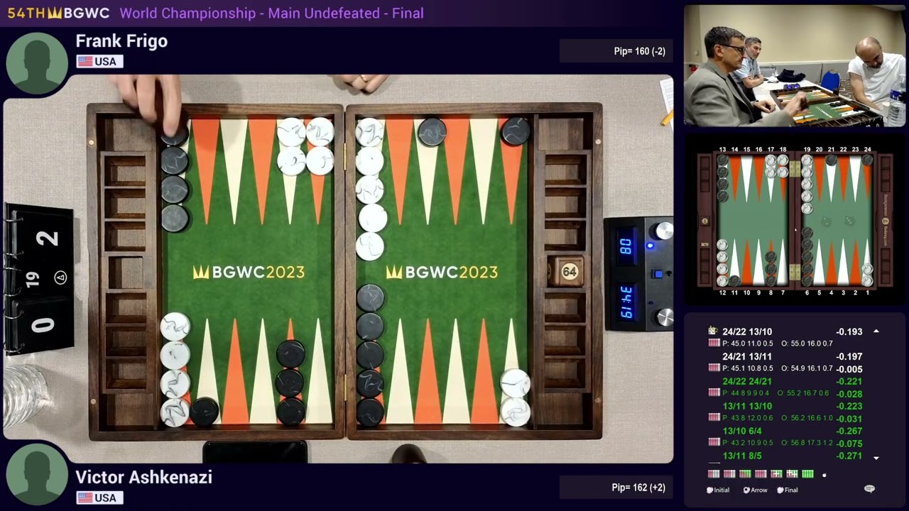 2023 BGWC - World Championship Main Undefeated Final - Frank Frigo vs. Victor Ashkenazi - 19pts