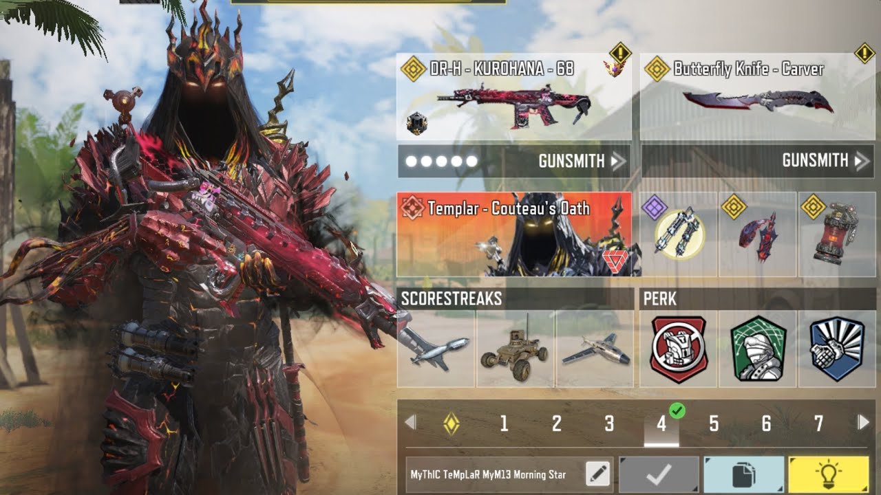 Insane SND Gameplay with 14 kills by the FREE Legendary AR DRH KUROHANA 68 & Mythic Templar in CODM