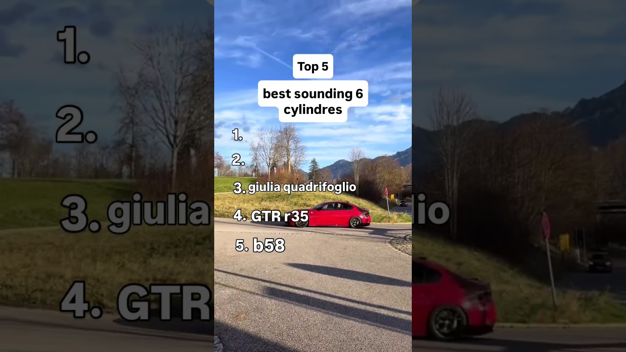 Which Car Sounds Better? GT3 RS vs GTR vs B58 vs 2JZ vs Giulia 🔊 #gtr #gt3rs #2jz #b58 #quadrifoglio