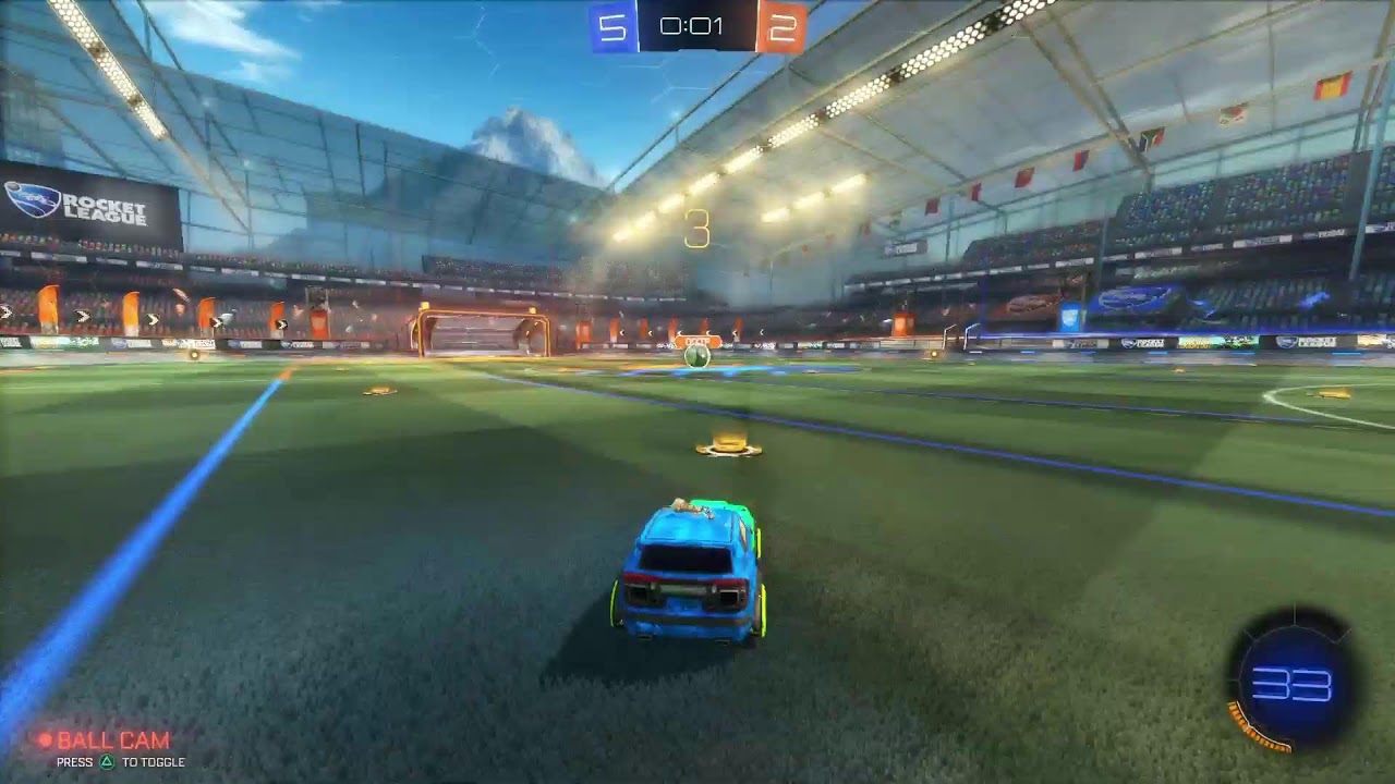 Playing Rocket League!