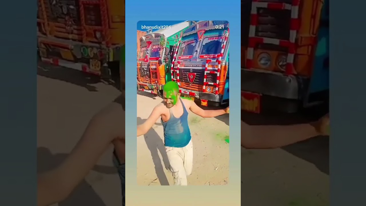 chauhary stc driver dance holi 😃 #minivlog  #driver injoy #driver life 🎋