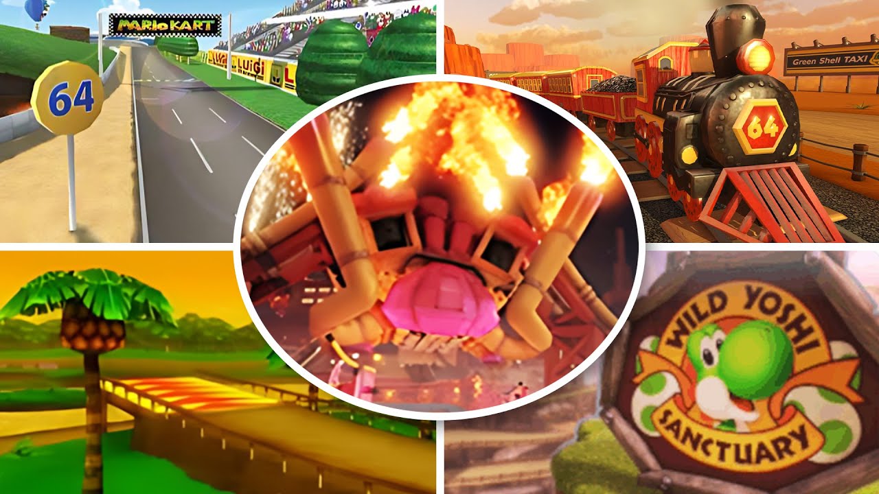 N64 Ported Tracks Evolution in Mario Kart Series (2005 - 2025)