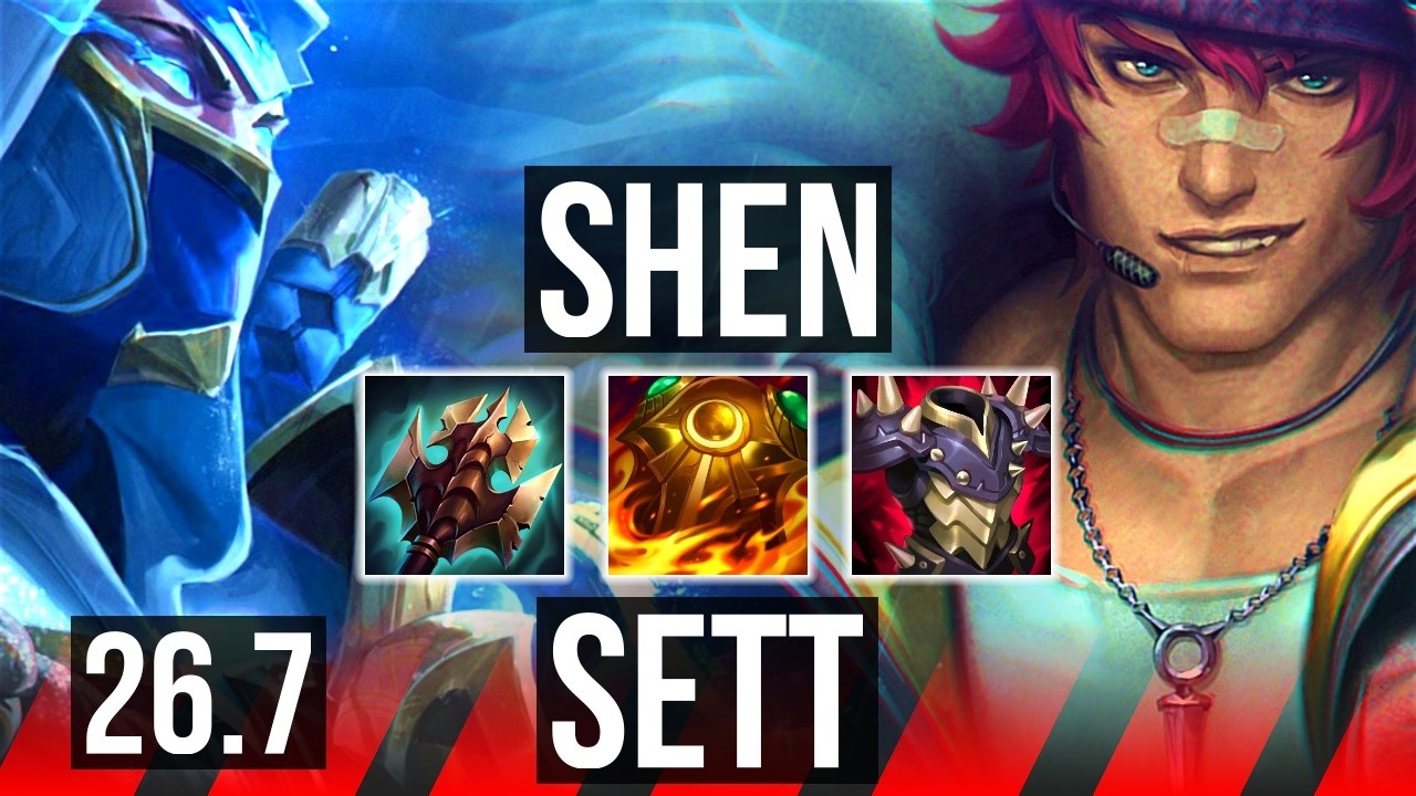 SHEN vs SETT (TOP) | Good KDA: 10/1/9 | EUW Master | 26.7