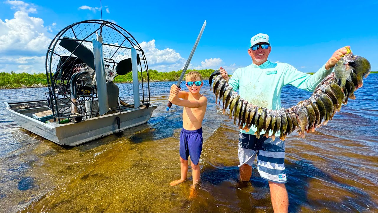 Bluegills, Gators and Huge Turtles (13ft Boat with a 480hp Engine) Catch & Cook