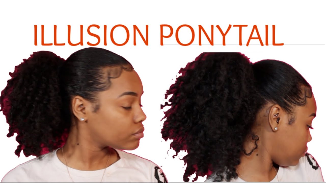 Want Your Ponytail to Look Longer?! Illusion Ponytail on Natural Hair