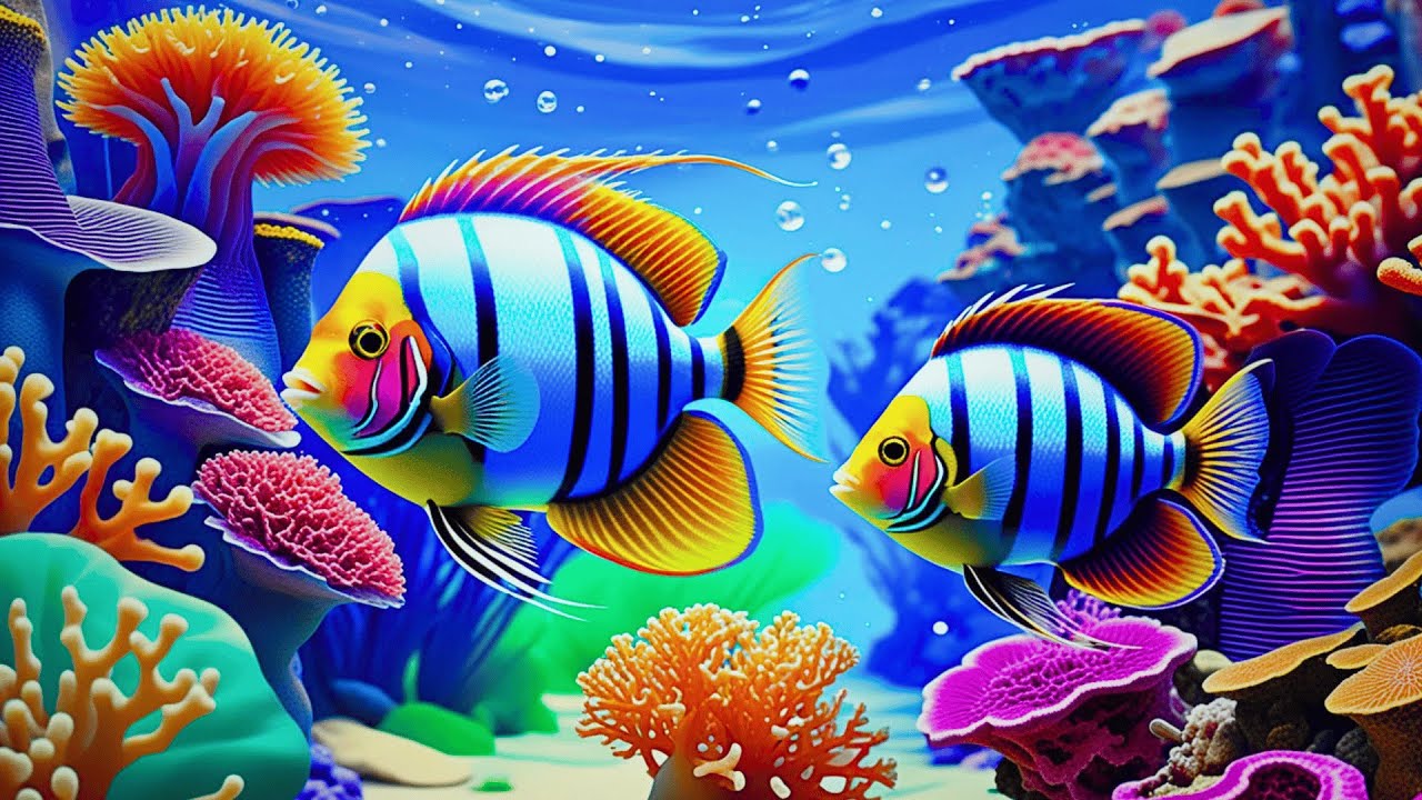 The Best 4K Aquarium 🐠 Dive Into The Mesmerizing Underwater Realm, Sea Jellyfish, Coral Reefs