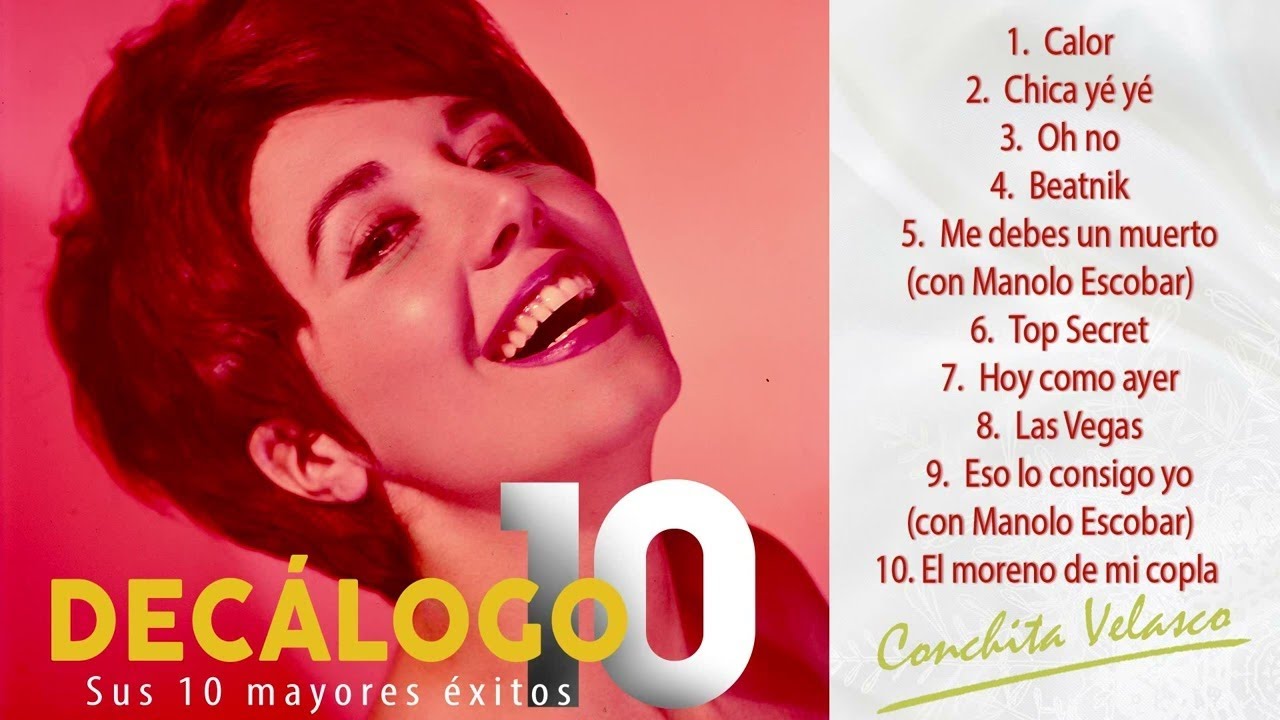 Conchita Velasco - Dec&aacute;logo (sus 10 mayores &eacute;xitos): Calor, Chica ye ye, Oh no, etc..