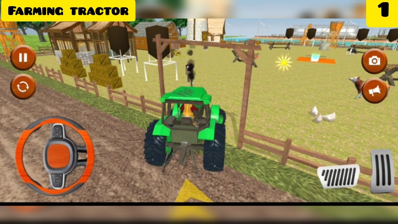 Farming tractor simulator gameplay walkthrough part 1🥇