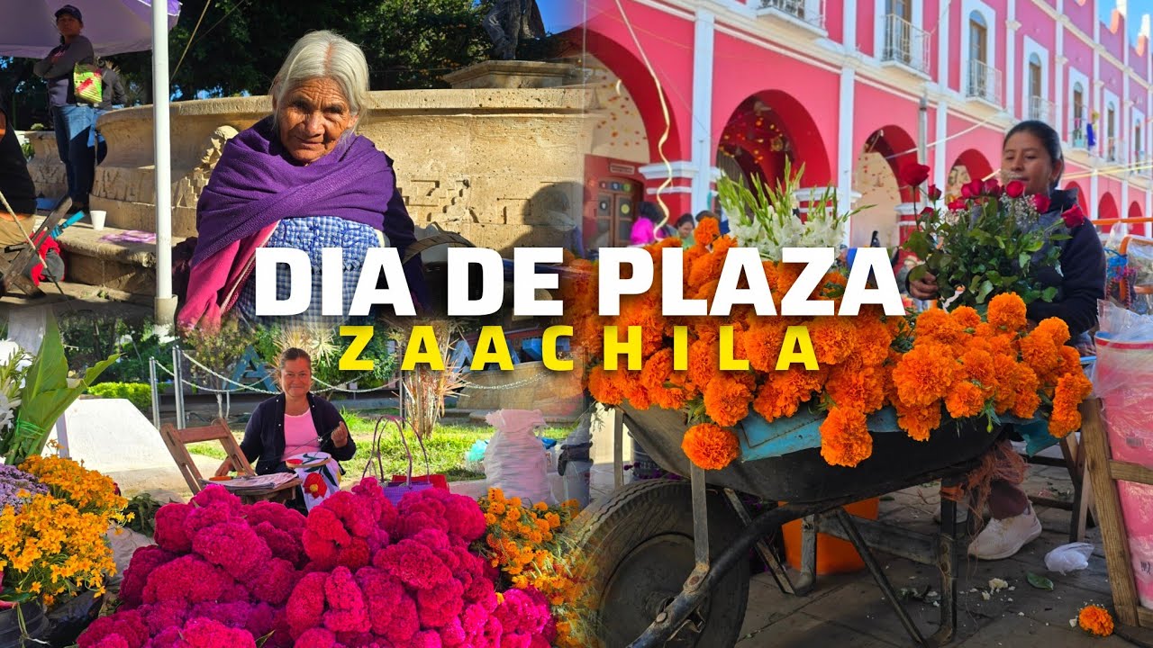 Día de PLAZA en ZAACHILA. VENTA de Pan, Chocolate, Fruta y más!