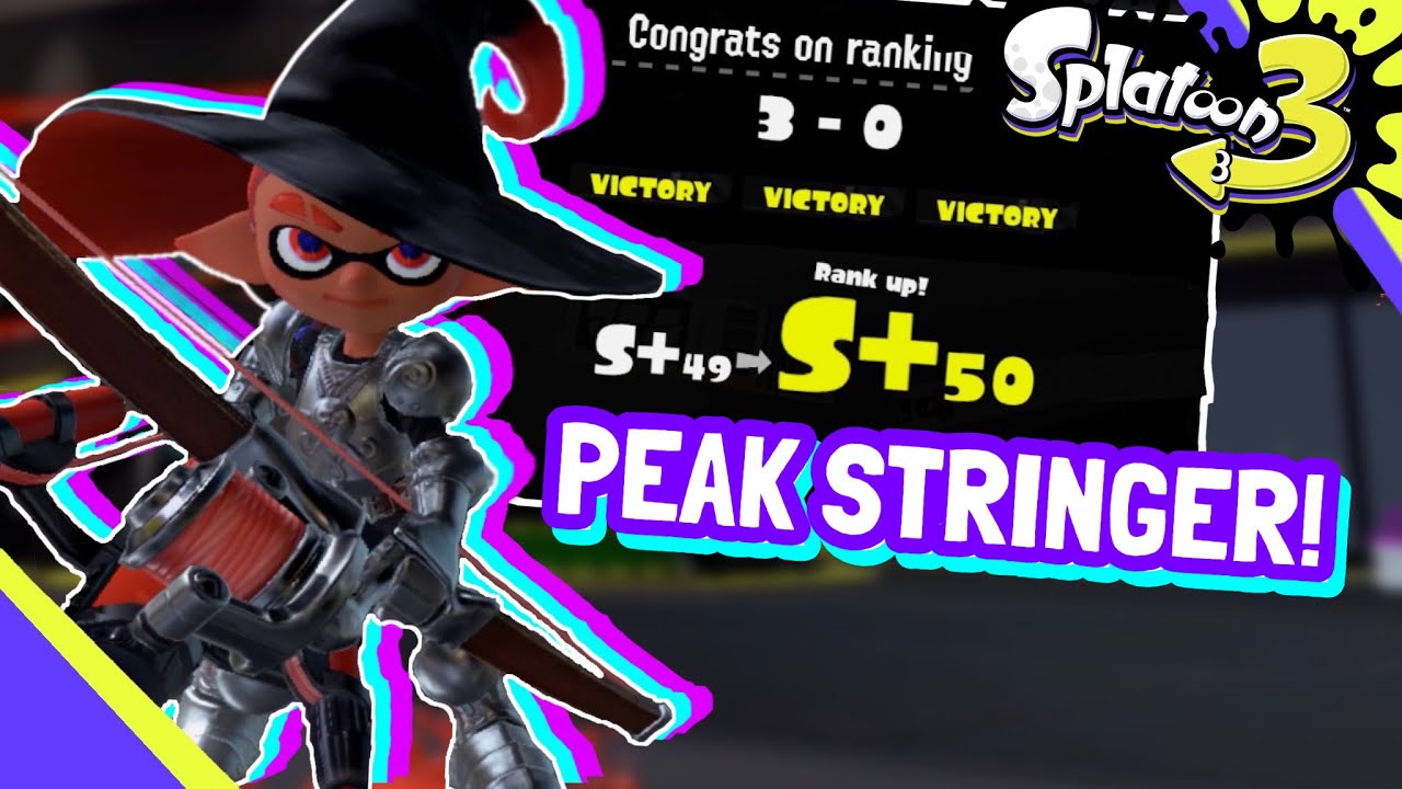 Finally Reaching S+ 50 Rank with the TRI-STRINGER!!! | Splatoon 3: Anarchy Battles