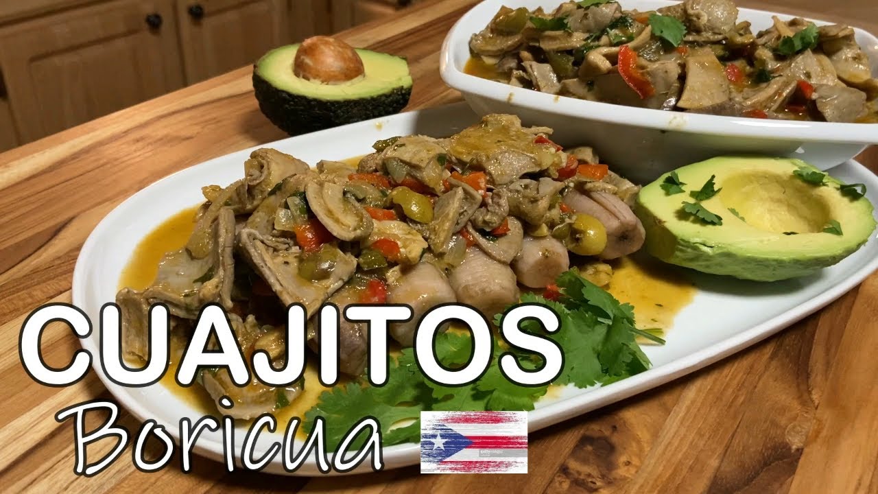 Cuajitos con Guineitos receta Boricua (how to make Puerto Rican style Cuajitos con Guineitos)