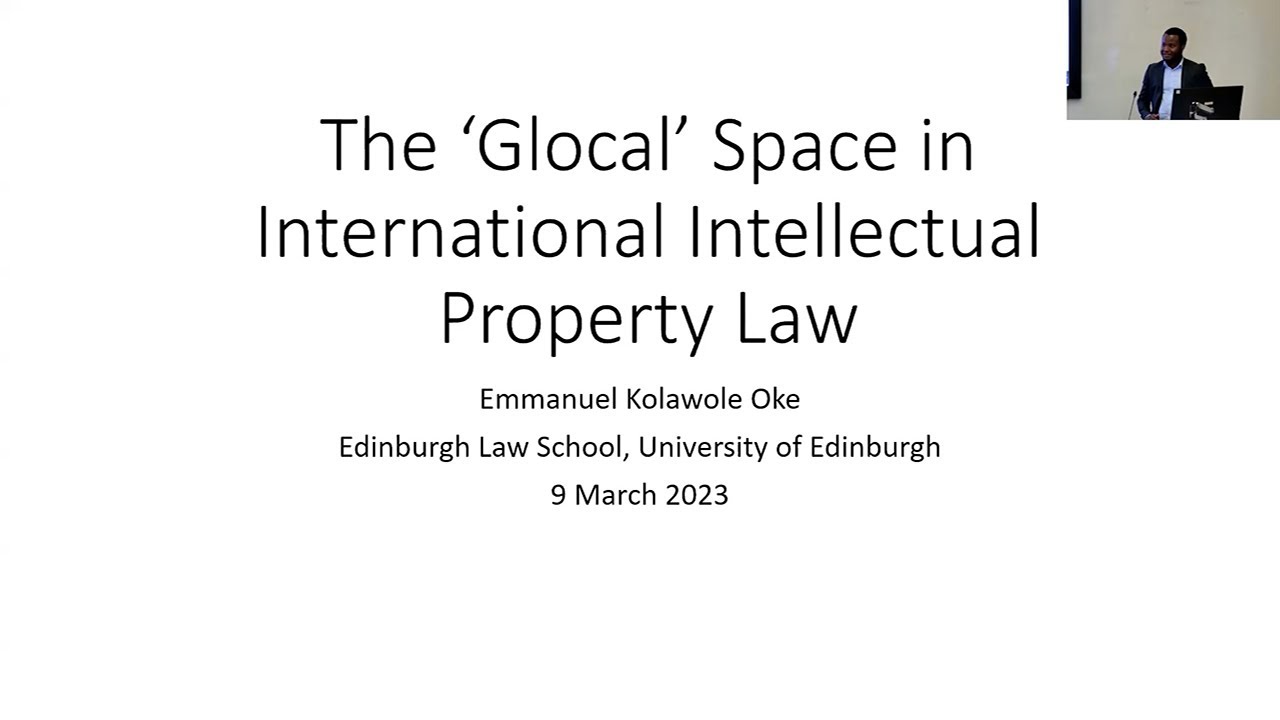 The 'Glocal' Space in International Intellectual Property Law