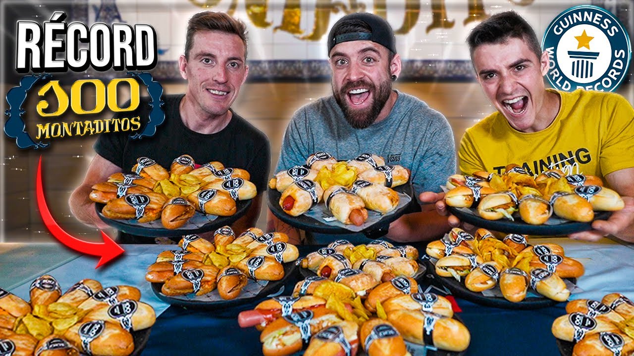 COMEMOS +120 MONTADITOS en 30 MINUTOS (+9KG en BOCADILLOS) 🏆 *BATIMOS un RECORD MUNDIAL*