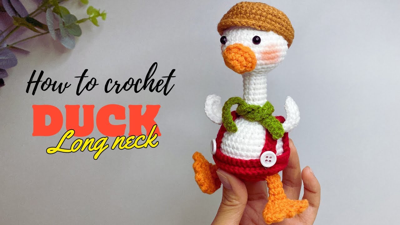 Crochet Long - Neck Duck 🦆 / Amigurumi Step by Step Tutorial