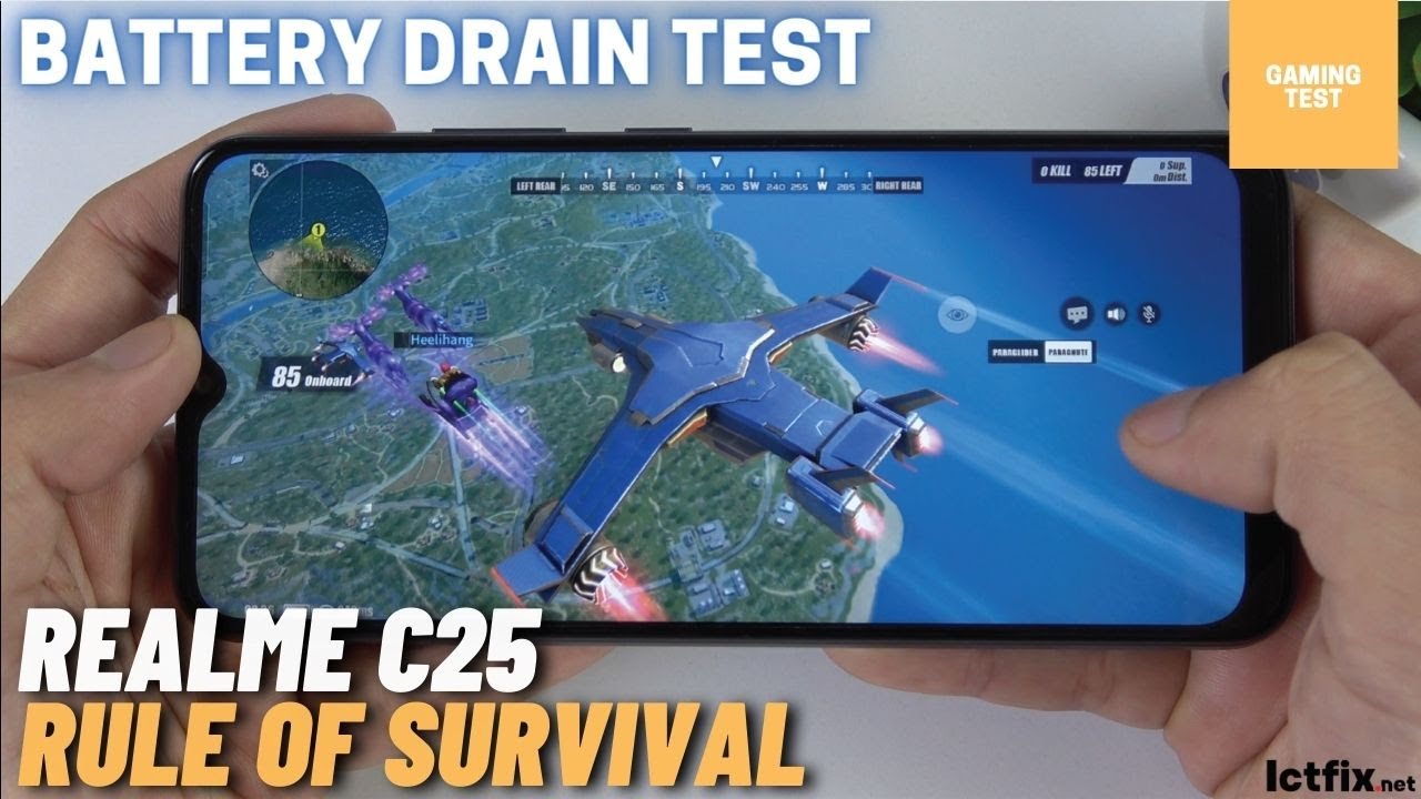 Realme C25 test game Rules Of Survival Ros | Helio G70, 4GB RAM