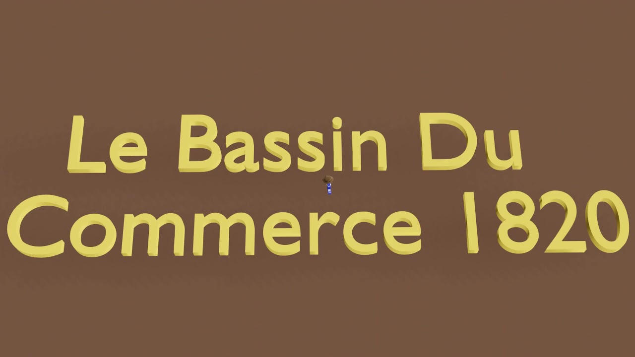 07 - Le Havre 3D - Le Bassin Du Commerce 1820  ( vue de 1933 )