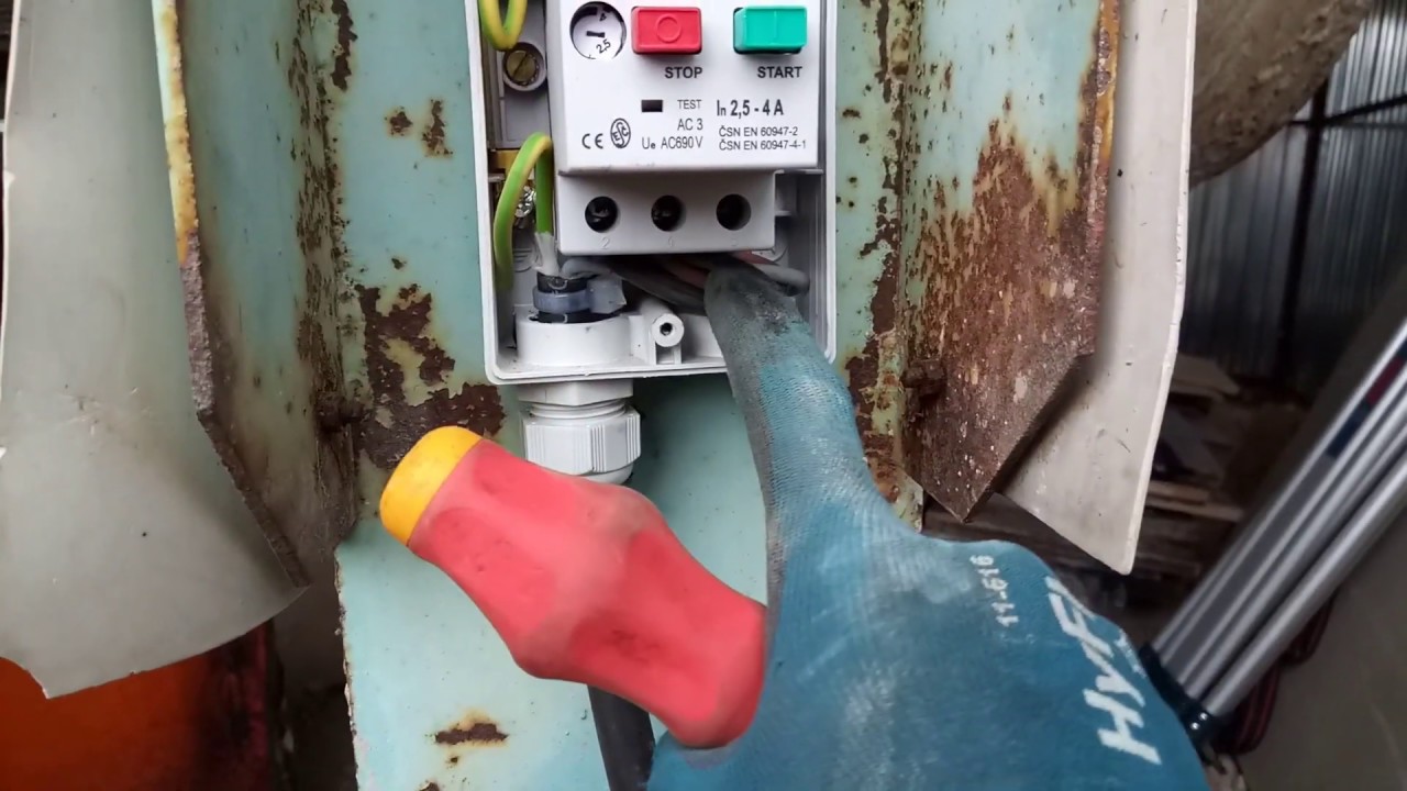 Oprava elektroinstalace stavební míchačky