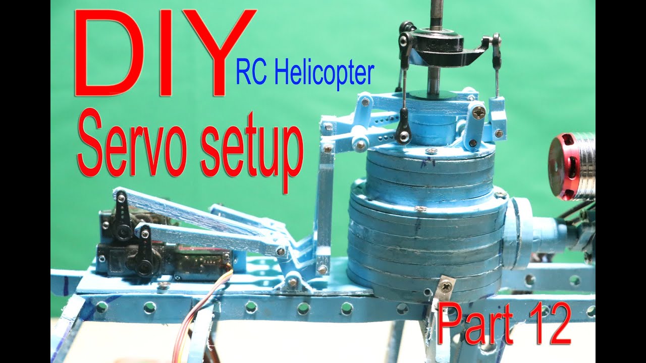 How to build rc helicopter bell 206B at home (part 12) | Servo setup (DIY)