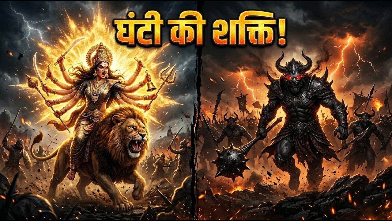 “जब माँ चंद्रघंटा की घंटी से कांप उठी राक्षसों की सेना | Navdurga Day 3”