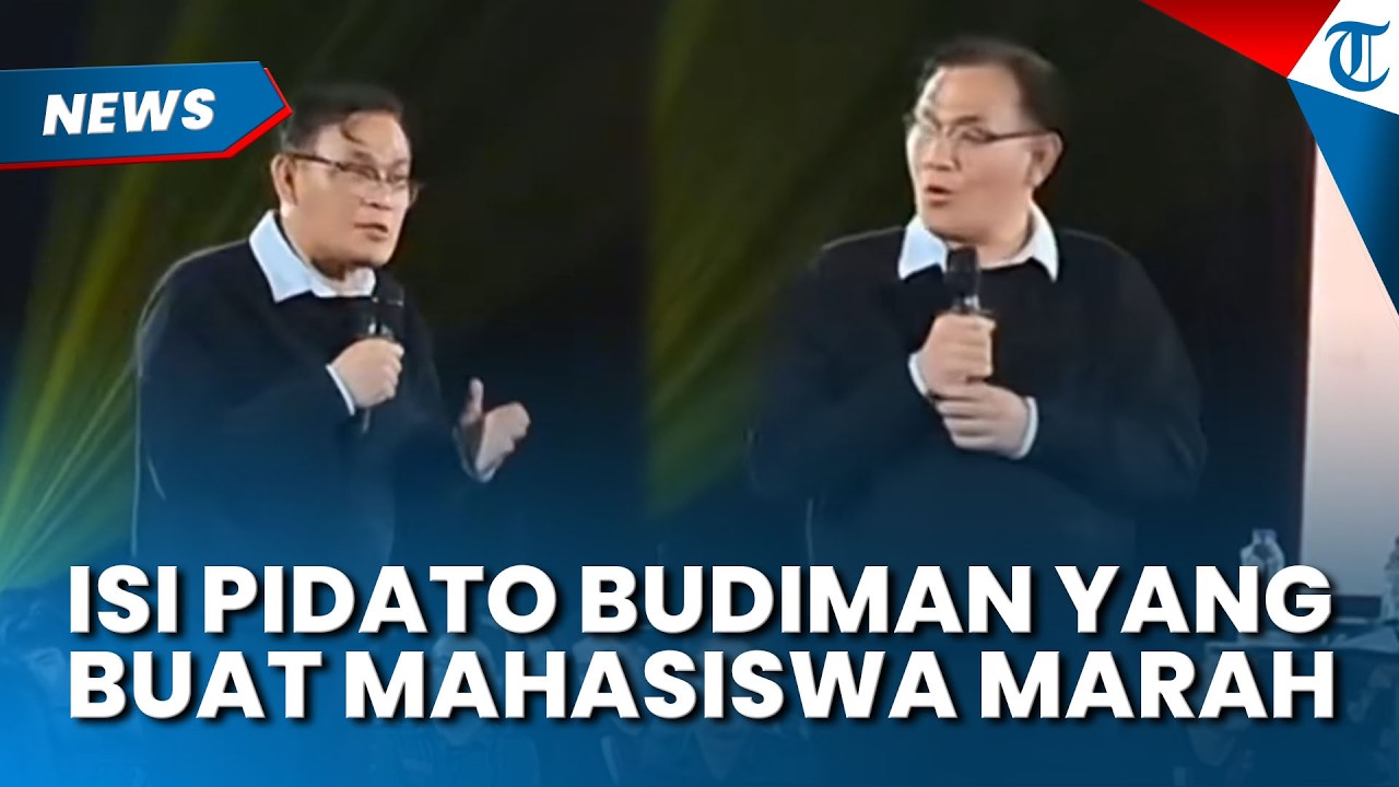 TERKUAK Isi Pidato Budiman Sudjatmiko yang Bikin Mahasiswa UGM Ngamuk saat Diskusi