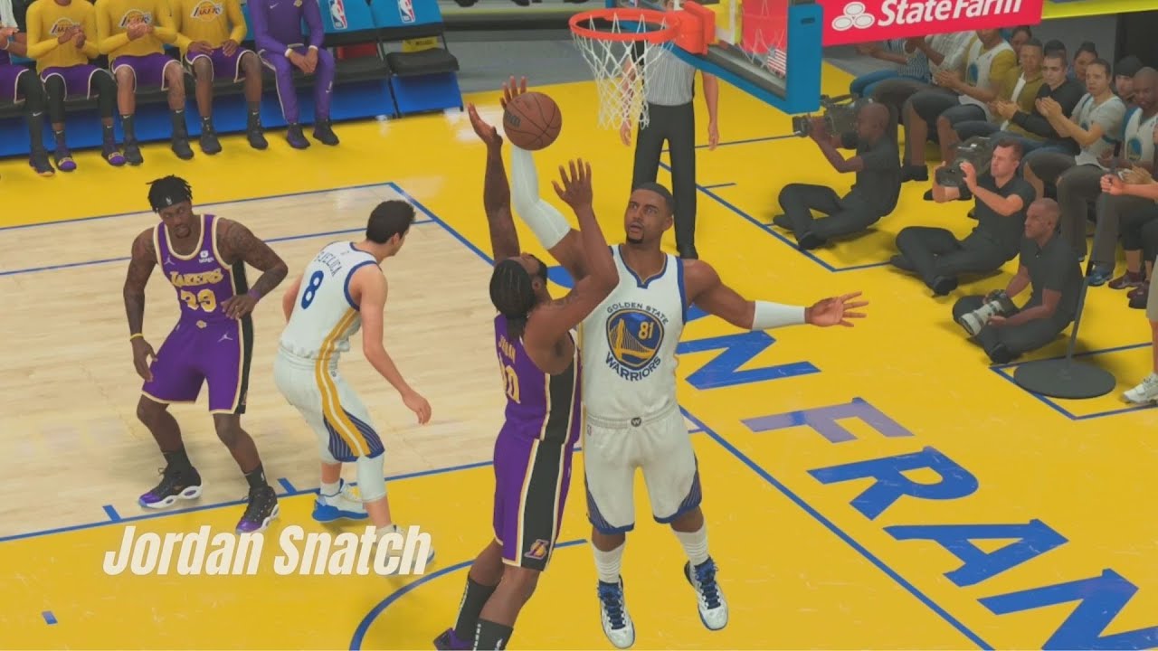 NBA 2K22 MyCareer Center vs. Lakers! Jordan Snatch! (PS4 Pro)