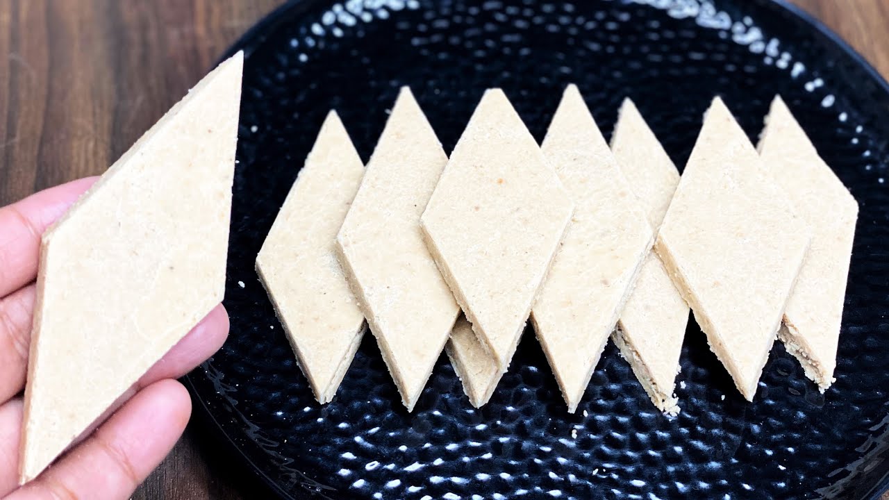 Cashew Burfi Recipe in 10 Minutes | Kaju Burfi Recipe | Kaju Katli
